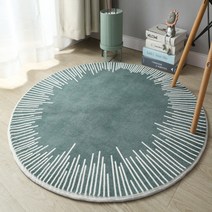 JCP 화이트 라인 포인트 러그