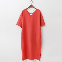 빼빼 여성용 브이넥 린넨혼방 무지 심플 원피스