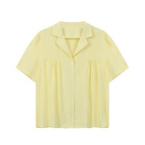 비엔엑스 카라넥 핀턱 블라우스