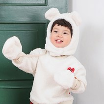 베이비블리 아동용 보들곰 방한모
