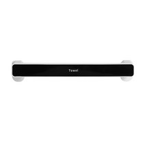 무타공 접착식 욕실 수건걸이 소 25cm coquad004, 블랙, 1개