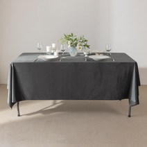 대성섬유 벨벳 루핑 테이블보, 카키그레이, 특대(330 x 150 cm)