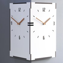 타임데코 직사각코너시계, 화이트