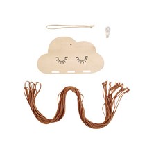 더리빙 DIY 머리핀 보관걸이 세트, 구름속눈썹, 브라운라인, 1세트