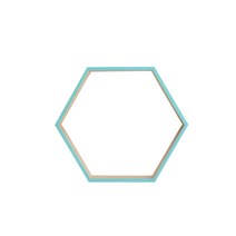 심플 다용도 육각형 벽걸이 선반 Q04, 타입6
