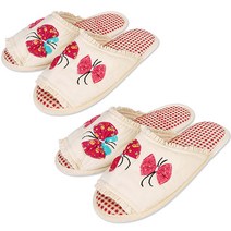 케이에스몰 레이스 면실내화 MF501 2p, 나비 레드