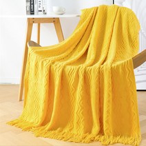JCP 웨이브 테슬 니트 블랭킷