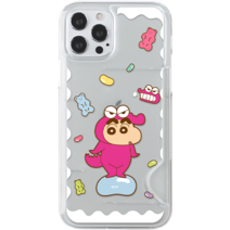 짱구 디저트 반투명 카드 슬림 휴대폰 케이스