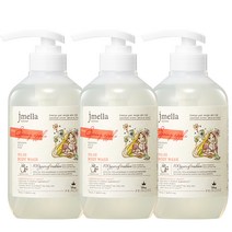 제이멜라 인 프랑스 디즈니 스프링 애플 바디 워시 과일향, 500ml, 3개