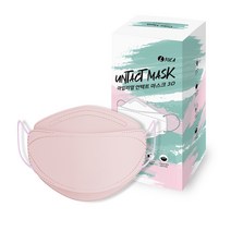 아임리얼 3D 언택트마스크 대형 베이비핑크, 30개입, 1개