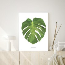 오홀리브 접이식 액자테이블 중 72 x 48 x 27 cm, 몬스테라