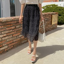 마이시즌 여성용 클라니 도트 스커트