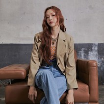 미쏘 여성용 싱글 3버튼 오버핏 자켓