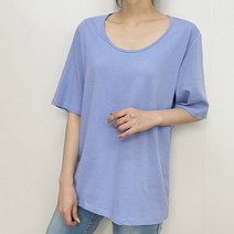 마이시즌 여성 머츠 유넥 반팔 티셔츠