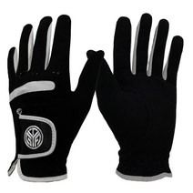 보나리빙 남성용 논슬립 골프 장갑 왼손용, 블랙