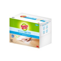 쓰리엠 스카치브라이트 빨아쓰는 다용도 행주 브라운, 100개, 1개