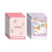 아이비스 여아용 초등슬림 알림장 넓은칸 11763 2종 x 5p, 곰인형, 사진, 1세트