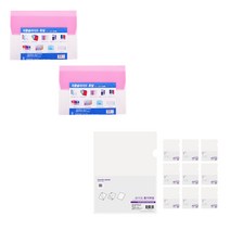 에코청운 자동슬라이드 화일 A4 2p + 칼라칩 L홀더 10p, 핑크(자동슬라이드 화일), 투명(칼라칩 L홀더), 1세트