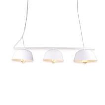 원하 알폰소 3등 인테리어 펜던트 조명, 화이트