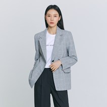미쏘 여성용 패턴 테일러드 싱글 재킷