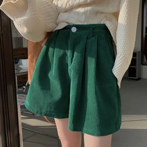 패션풀 여성용 인트로 코듀로이 뒷밴딩 5부 팬츠 28759