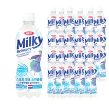 오케이에프 밀키 비해피 탄산음료, 350ml, 24개