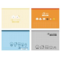 영아트 초등쓰기 플러피하우스가로노트 4권 혼합, 혼합색상, 1세트