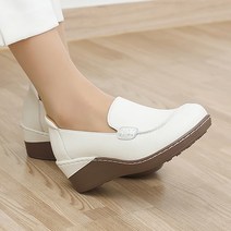 제이슈 가죽 포엠 통굽 슬립온 5cm