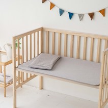 롤베이비 줄누비 신생아 침대 패드, 선택안함, 그레이