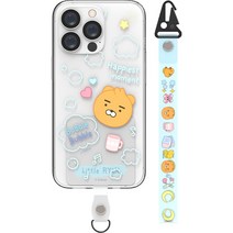 리틀카카오프렌즈 버블버블 스마트 탭 투명 휴대폰 케이스