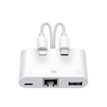 Coms 8핀 C타입 멀티 컨버터 LAN USB, IH155