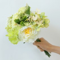 아름드리몰 조화 혼합부케 A, 흰색혼합