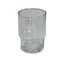 홈바내쓰 홈카페 레터링 유리 2-1 스마일물잔 얼굴 유 245ml, 혼합색상, 1개