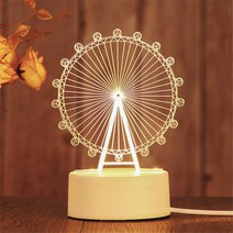 지니샵 usb 아크릴 3d 무드등, 26 새로운 관람차
