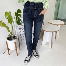여성용 로네프 기모 배기 데님 팬츠 PT6252K0A