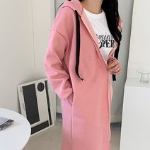 베니코코 여성용 디즈니 미키 롱 기모 후드집업