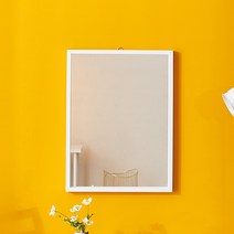 에이스홈 우디 사각 벽거울 680, 화이트