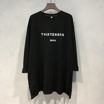 캐주얼한 오버핏 빅사이즈 심플 편안 임산부 긴팔 티셔츠