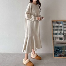 패션풀 반디 기모 밑단 프릴 원피스 29084