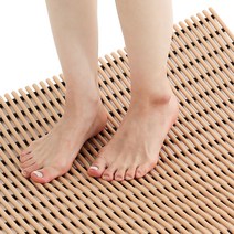 컴포리빙 욕실 미끄럼방지매트 고급 120 x 150cm, 우드