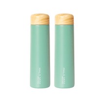 라임올리브 할로 보온보냉 텀블러 2p, 그린, 250ml