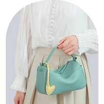 헤븐제이 가죽 래더장식 토트 앤 숄더백