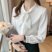 겟꿀 포인트 카라 쉬폰 블라우스