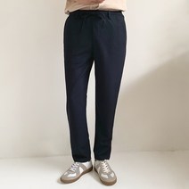 하이후 남성용 포멀 밴딩 슬랙스