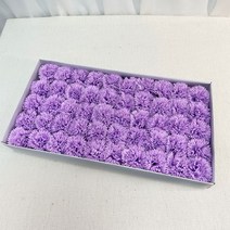 이플린 비누꽃 카네이션 만들기 꽃만 50p, 퍼플