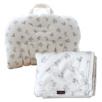 꿈꾸는두부 휴대용 유아용 침대 + 극세사 블랭킷 세트, 느릿느릿코알라