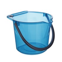 제이라이프 올마이티 투명 물 버킷, 블루, 1개