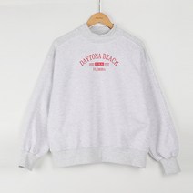 빼빼 여성용 기모안감 반목폴라 맨투맨 티셔츠