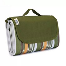 야외 피크닉 갖고다니기 편한 방수 매트, 녹색스트립