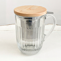 라로쉐 웨상 티 인퓨저 머그 400ml, 투명, 1개
